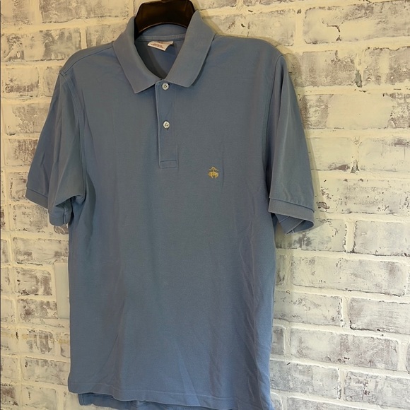 Brooks Brothers Men’s Small Cotton Polo S/S Light Blue Embroidered Golf Preppy - Picture 2 of 6